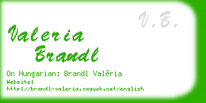 valeria brandl business card